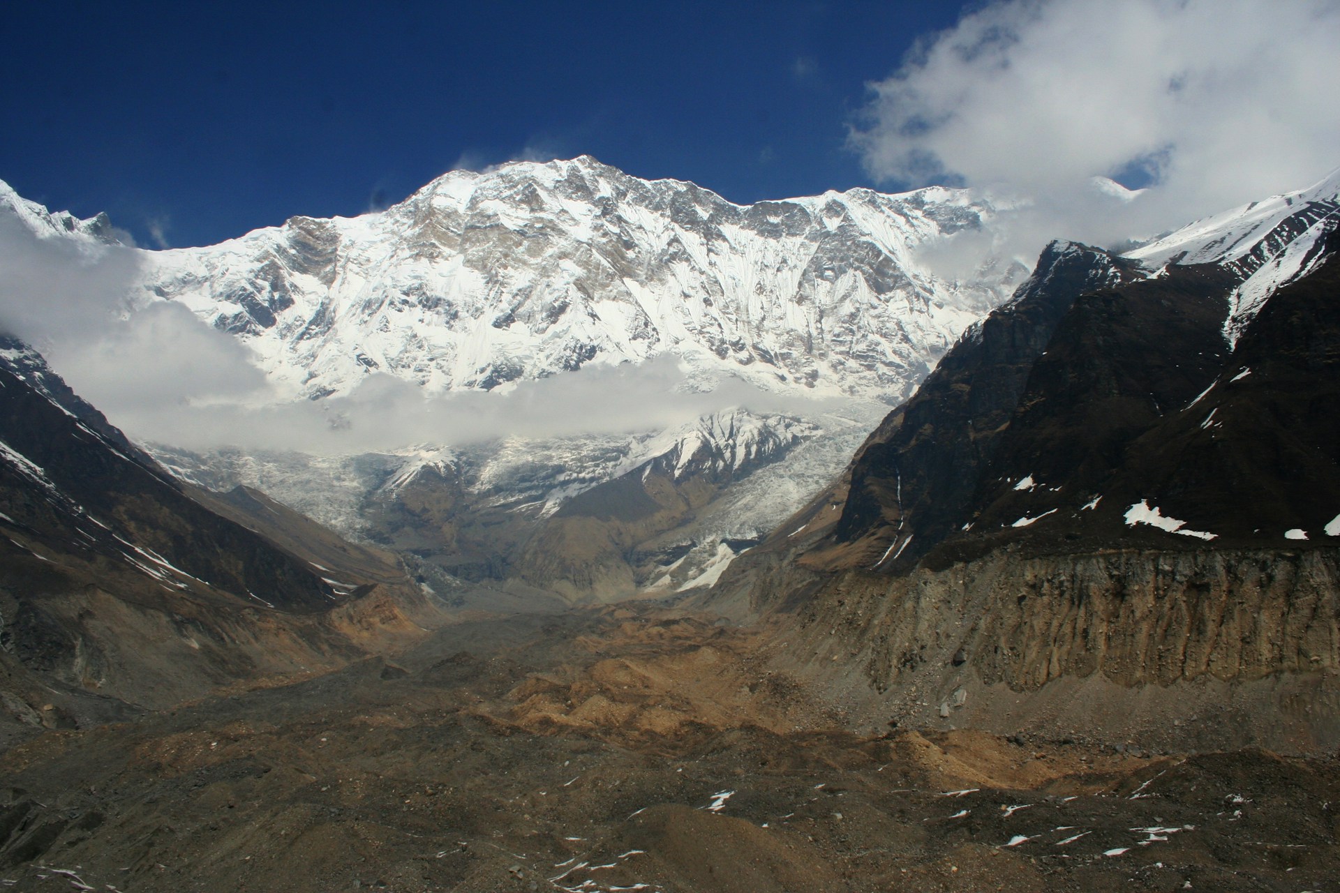 An unspoiled natural scenery in upper mountain region of Nepal