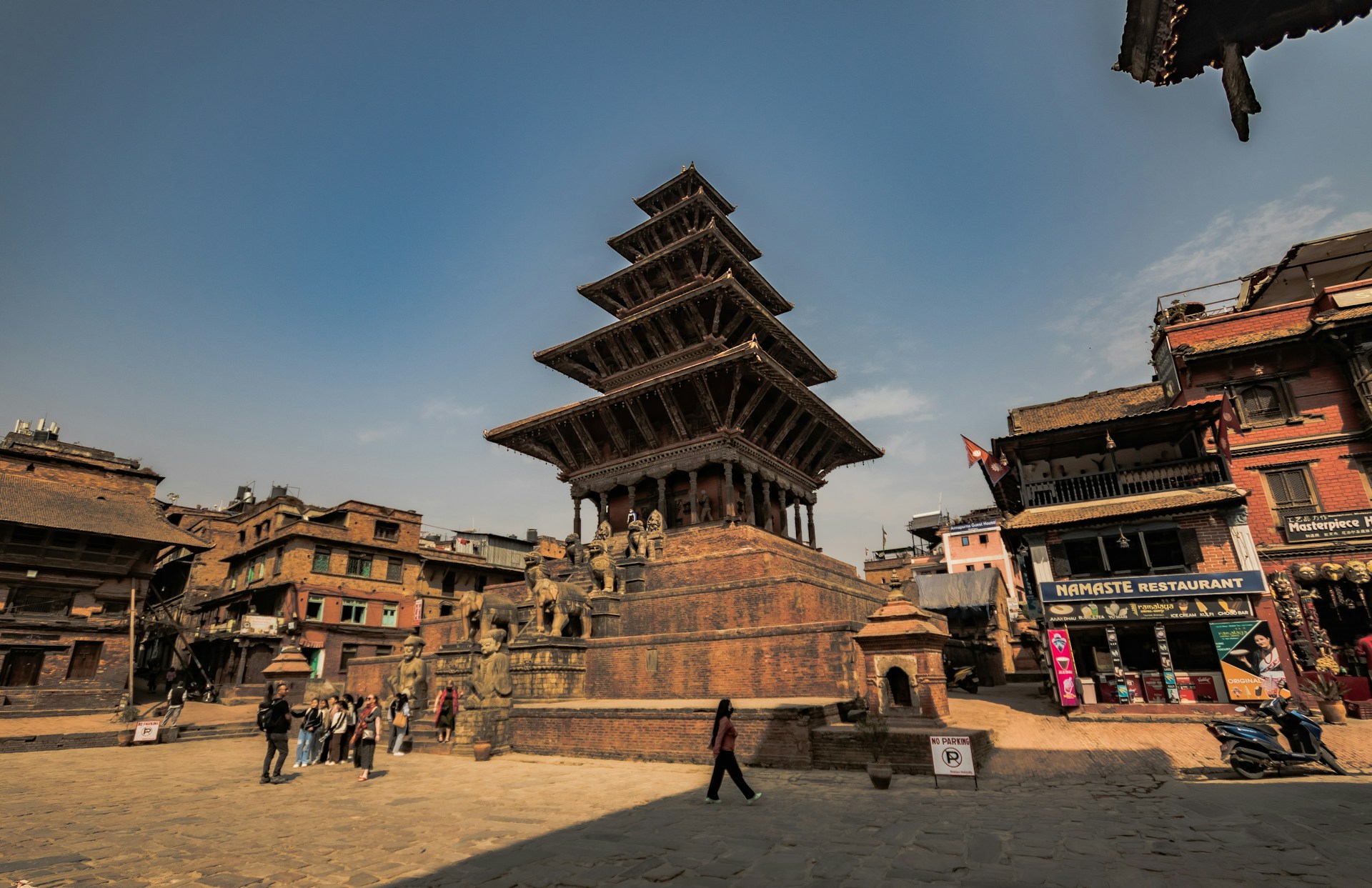 UNESCO listed 5 story Nyatapole Temple at Bhaktapur